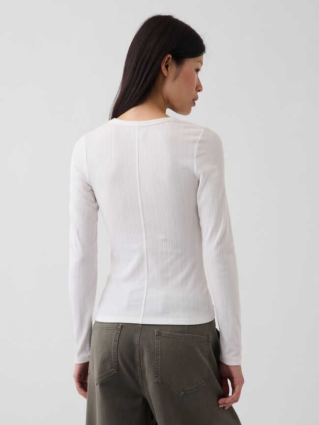 Variegated Rib Top gap variegated rib top