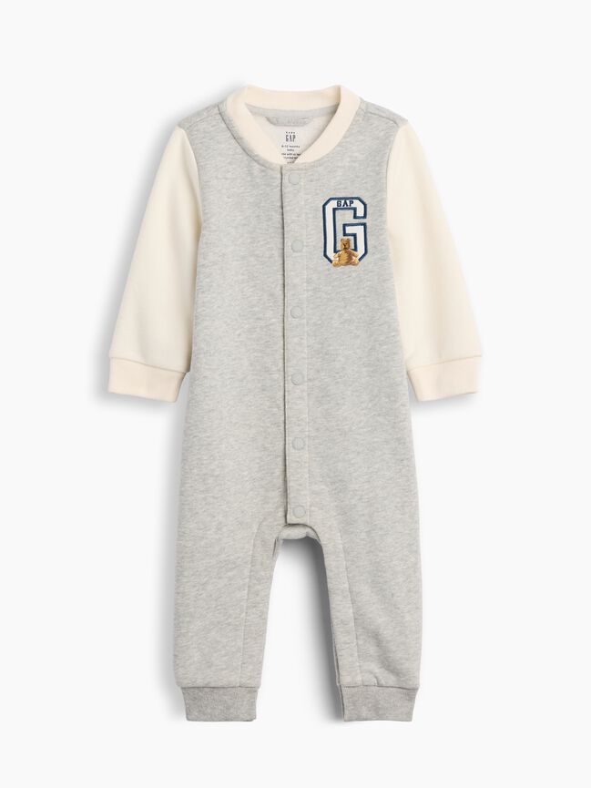 Baby VintageSoft Varsity Logo One-Piece gap baby vintagesoft varsity logo one piece