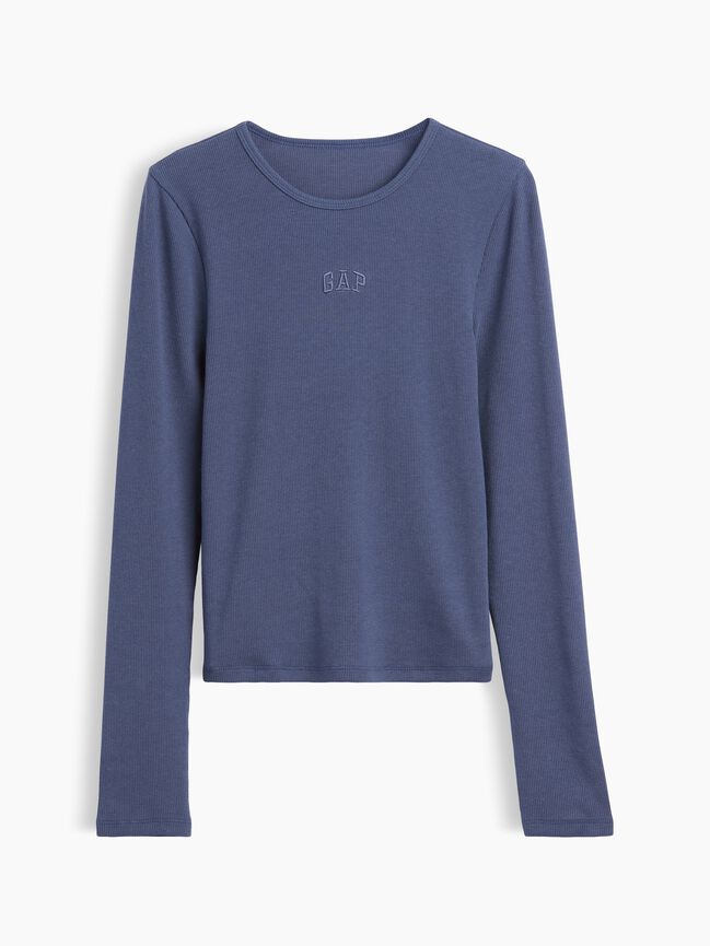 Modern Rib Gap Logo T-Shirt modern rib gap logo t shirt