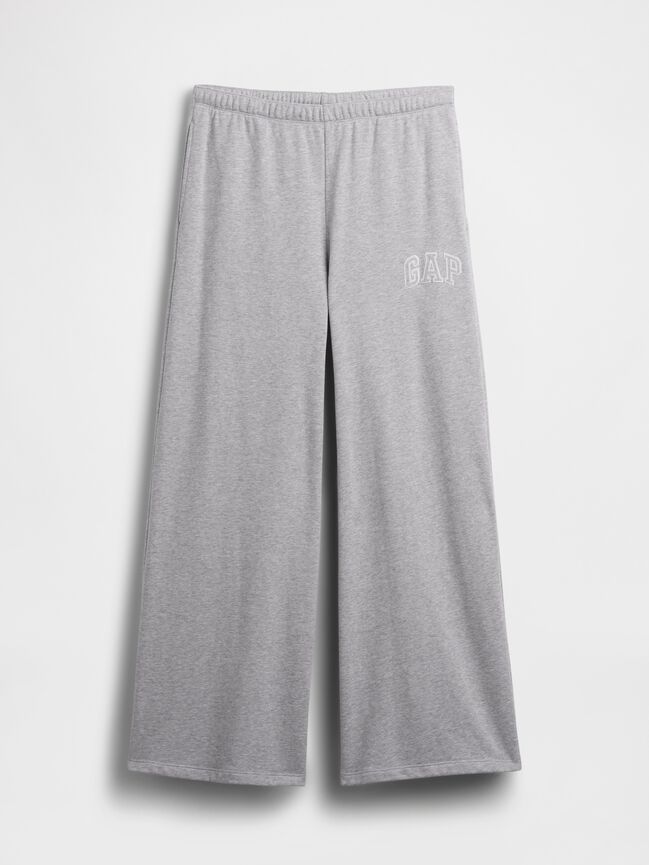 Gap Logo French Terry Wide-Leg Joggers gap logo french terry wide leg joggers
