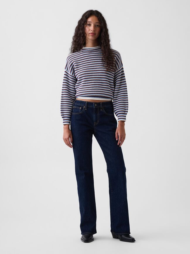 Mid Rise Relaxed Flare Jeans gap mid rise relaxed flare jeans