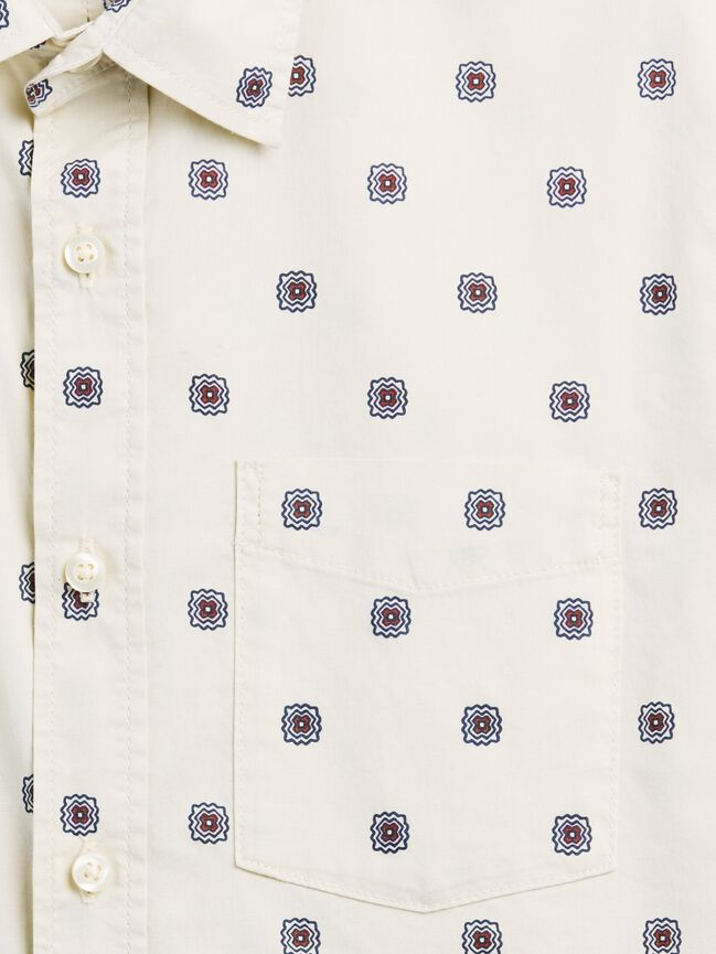 Stretch Poplin Shirt in Standard Fit gap stretch poplin shirt in standard fit