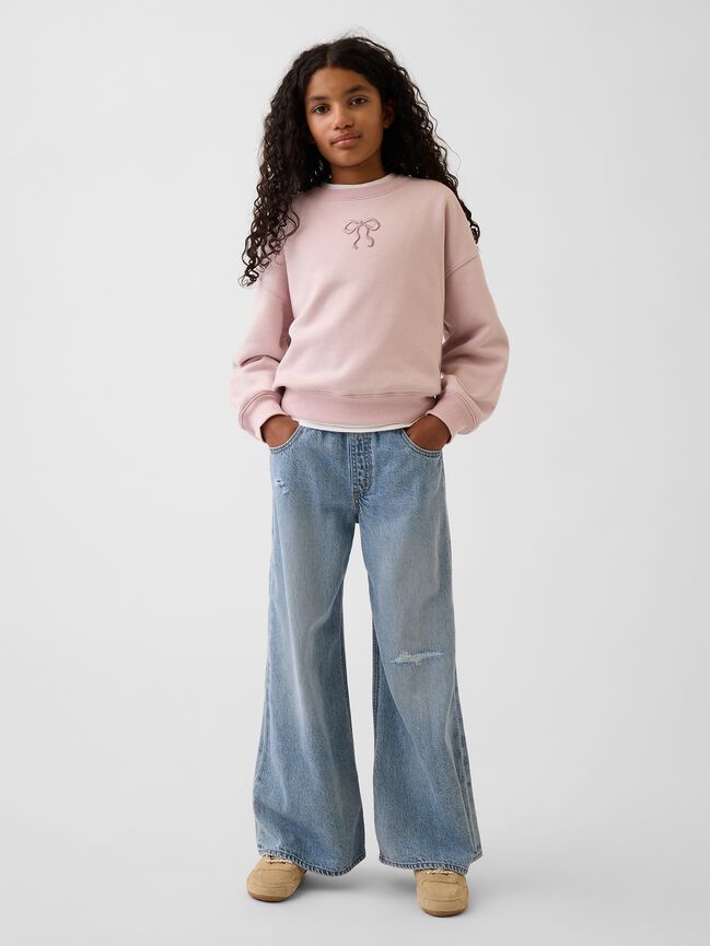 Kids VintageSoft Wedge Sweatshirt gap kids vintagesoft wedge sweatshirt