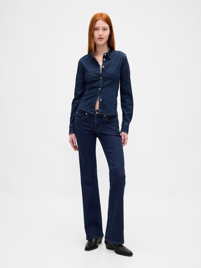 Low Rise Long & Lean Jeans gap low rise long lean jeans
