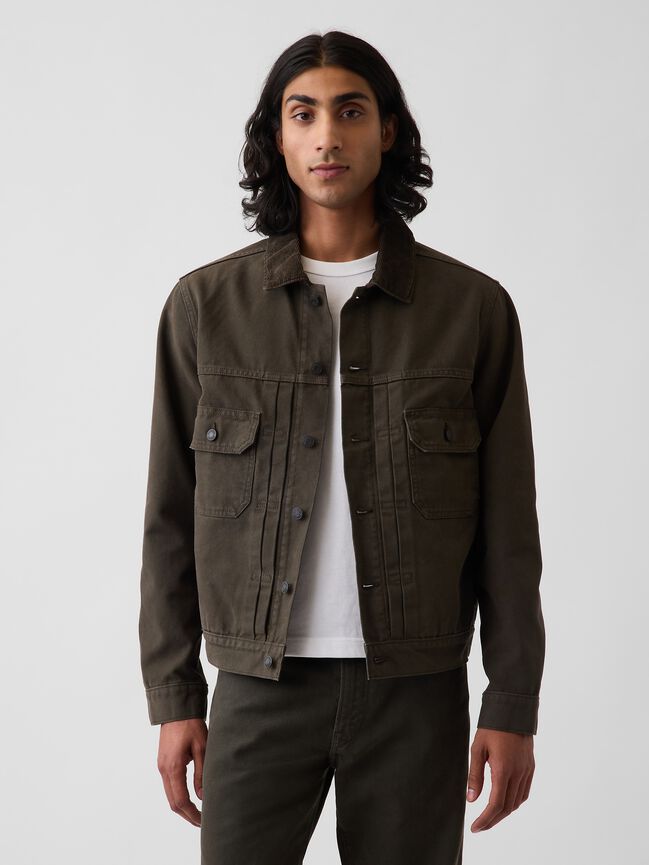 Canvas Denim Trucker Jacket gap canvas denim trucker jacket