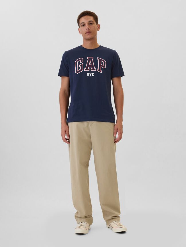 تي شيرت ناعم للاستخدام اليومي بشعار Gap NYC تي شيرت ناعم للاستخدام اليومي بشعار gap nyc