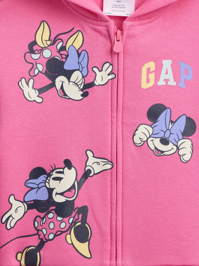 babyGap × Disney Minnie Mouse Relaxed Graphic Zip Hoodie babygap disney minnie mouse relaxed graphic zip hoodie