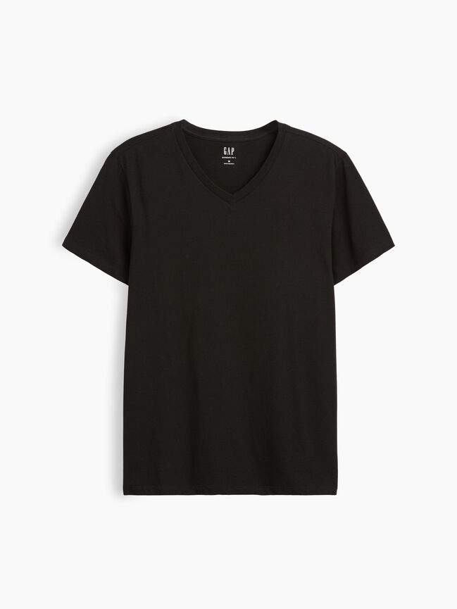 Cotton Jersey V-Neck T-Shirt gap cotton jersey v neck t shirt