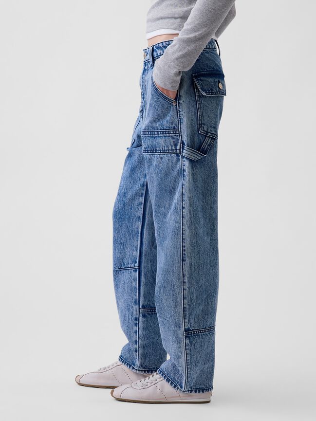 جينز فضفاض gap جينز فضفاض