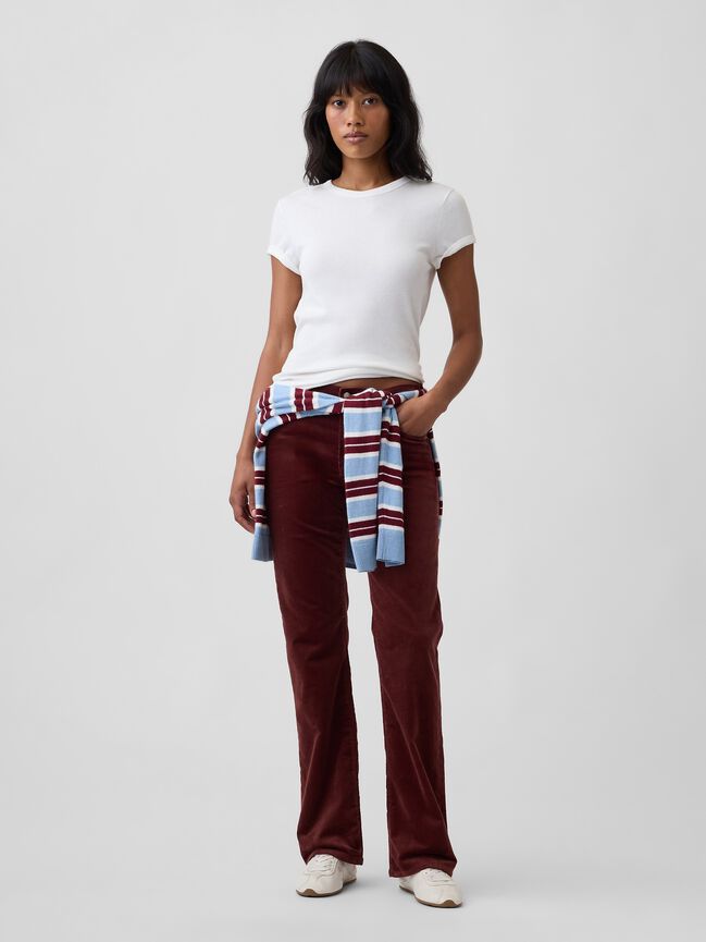 Mid Rise Boot Corduroy Pants gap mid rise boot corduroy pants
