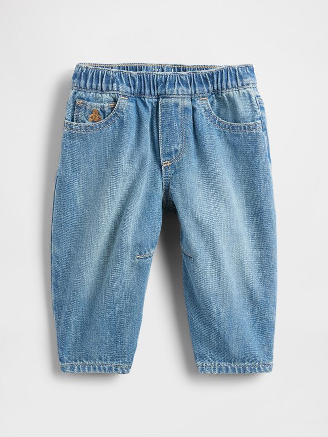 Baby Pull-on Barrel Jeans gap baby pull on barrel jeans