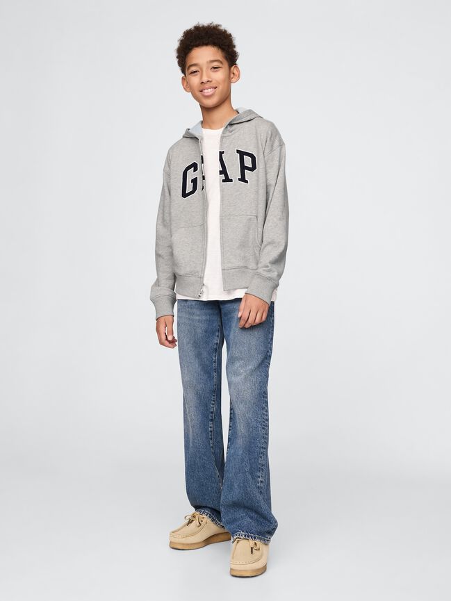 Kids Relaxed Gap Logo Zip Hoodie kids relaxed gap logo zip hoodie