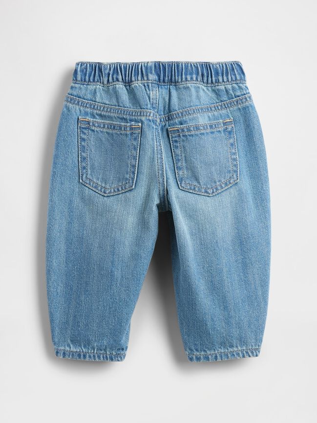Baby Pull-on Barrel Jeans gap baby pull on barrel jeans
