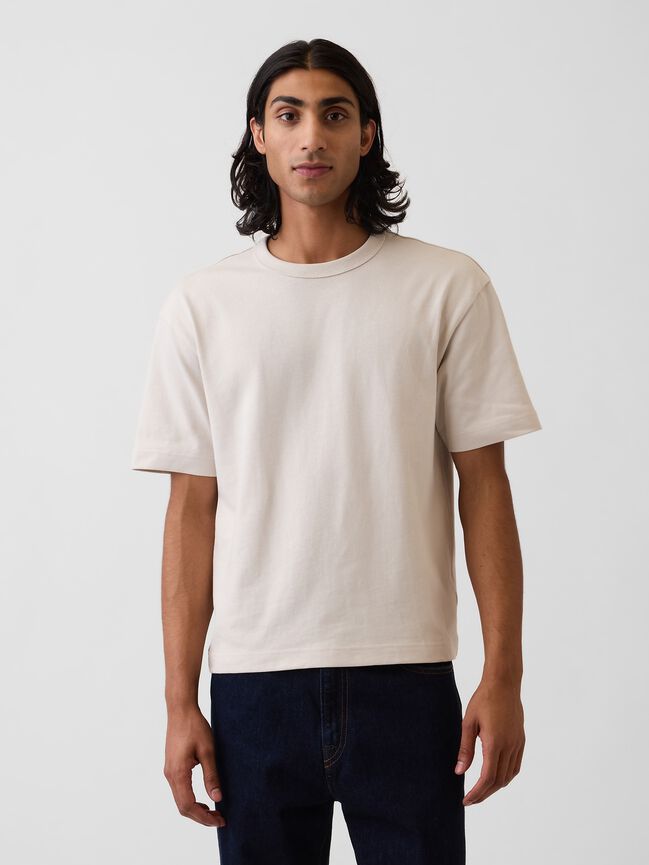 Adult Heavyweight Crop T-Shirt gap adult heavyweight crop t shirt
