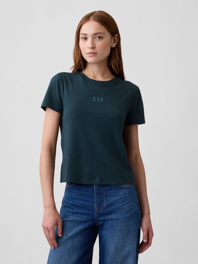 100% Cotton Authentic Shrunken Logo T-Shirt gap 100 cotton authentic shrunken logo t shirt