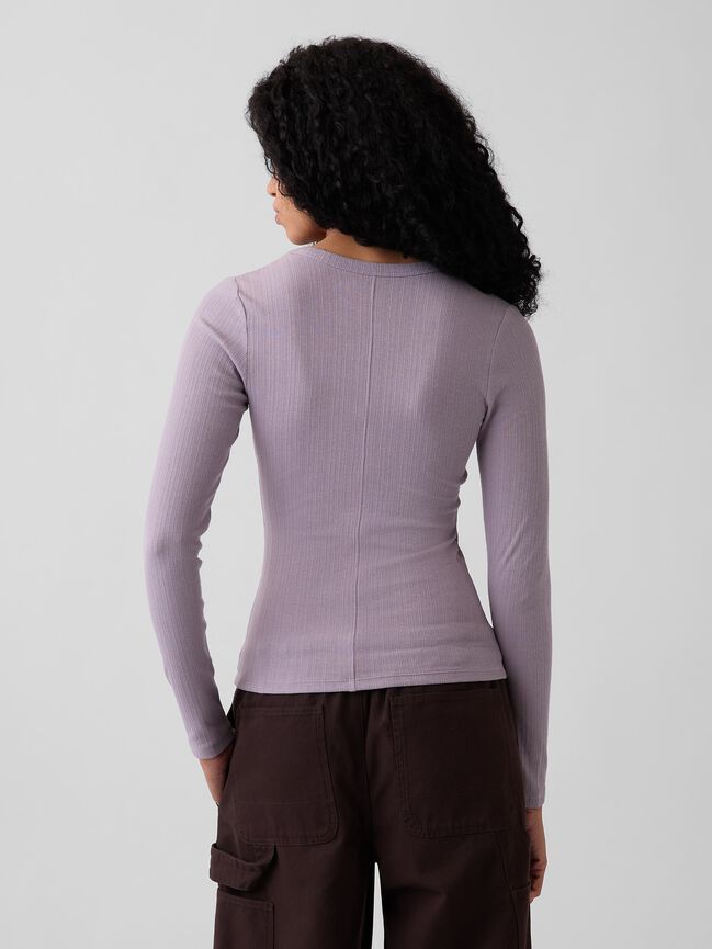 Variegated Rib Top gap variegated rib top