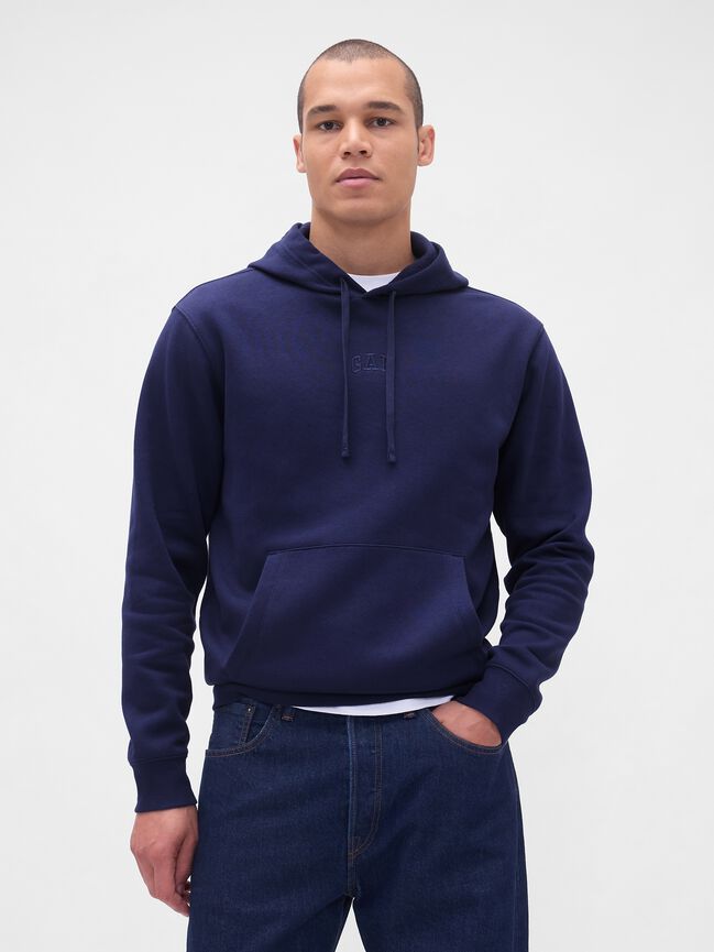Relaxed Gap Mini-Logo Hoodie relaxed gap mini logo hoodie
