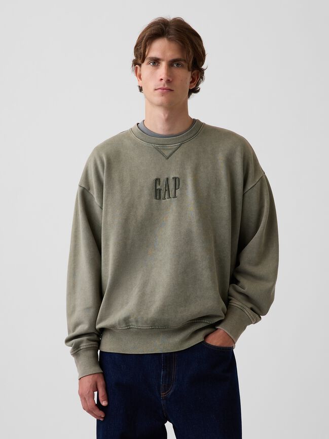 Heavyweight Oversized Logo Sweatshirt gap heavyweight oversized logo sweatshirt