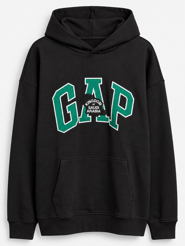 هودي فرنش تيري بشعار السعودية gap هودي فرنش تيري بشعار السعودية
