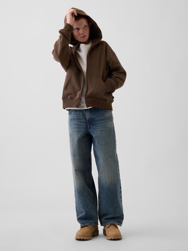 Kids VintageSoft Relaxed Zip Hoodie gap kids vintagesoft relaxed zip hoodie