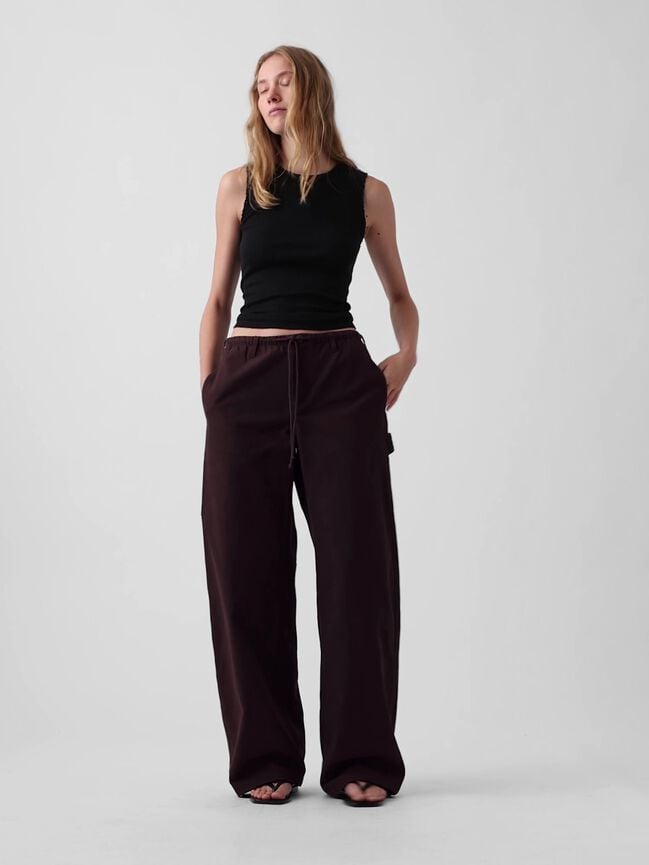 Canvas Easy Baggy Barrel Cargo Pants gap canvas easy baggy barrel cargo pants