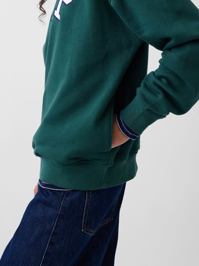 VintageSoft Oversized Mockneck Logo Sweatshirt gap vintagesoft oversized mockneck logo sweatshirt
