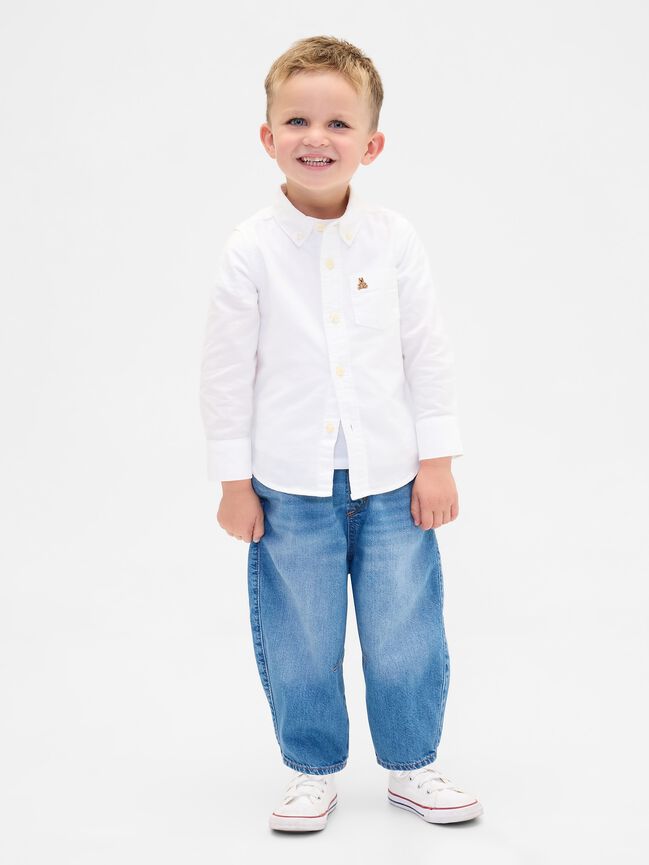 Baby & Toddler Pull-on Barrel Jeans gap baby toddler pull on barrel jeans