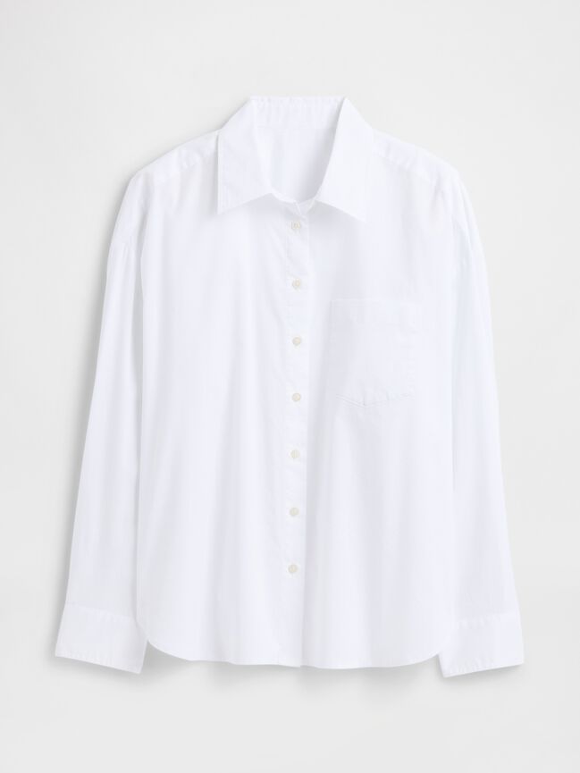 Oversized Shirt in Poplin gap oversized shirt in poplin
