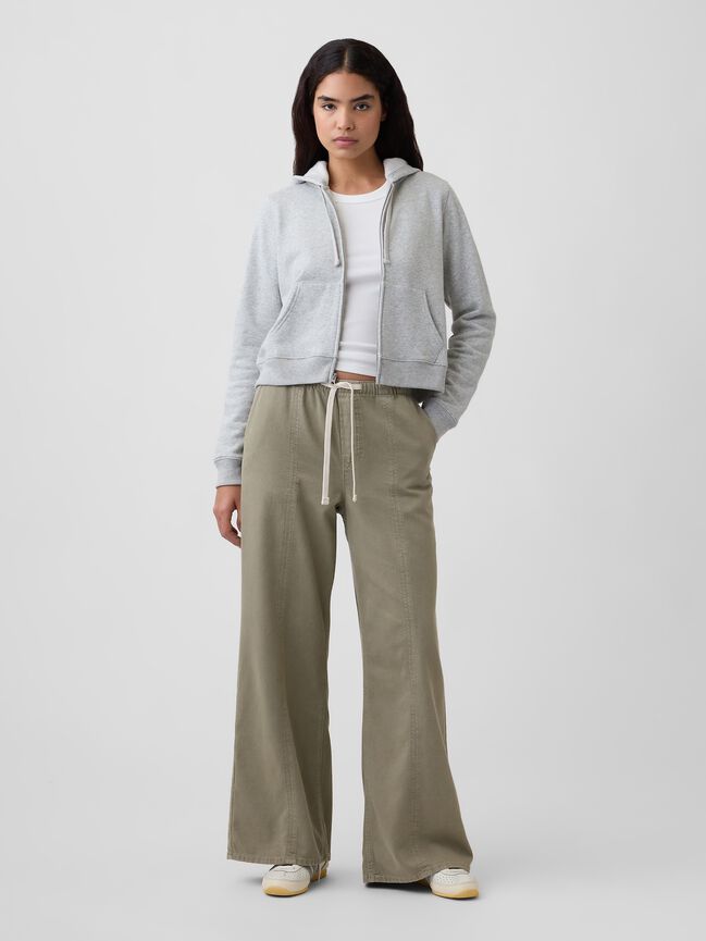 Mid Rise SuperLight Pull-On Wide-Leg Jeans gap mid rise superlight pull on wide leg jeans