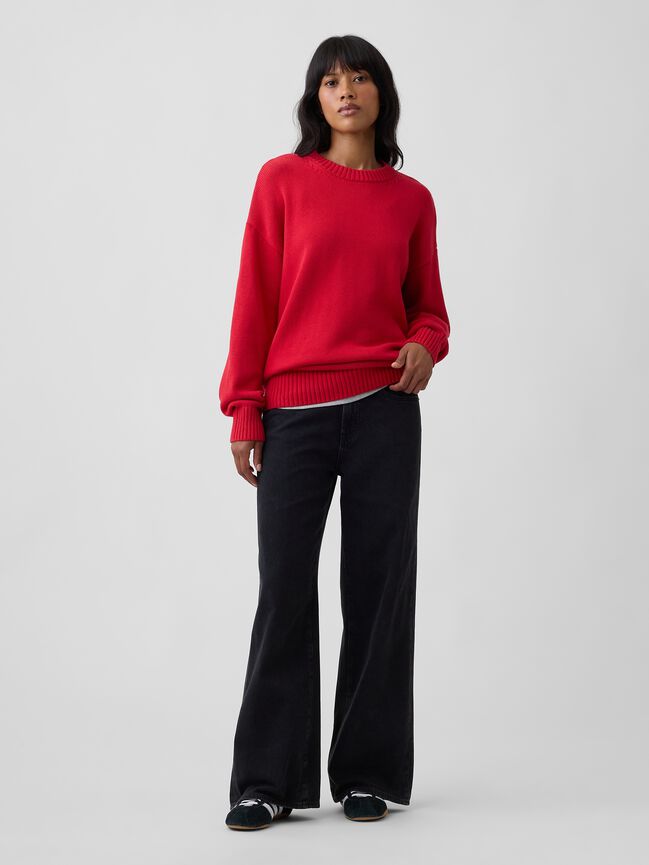 Oversized Crewneck Sweater gap oversized crewneck sweater
