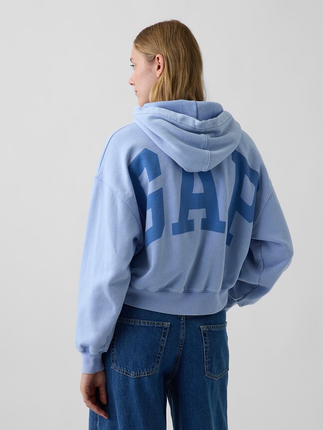 VintageSoft Crop Logo Hoodie gap vintagesoft crop logo hoodie