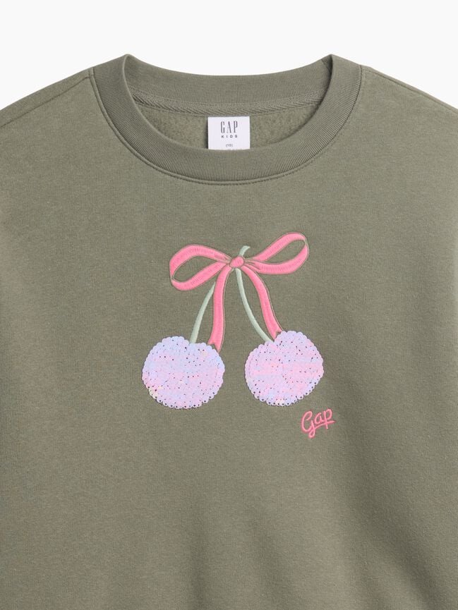 Kids Relaxed Wedge Crewneck Sweatshirt gap kids relaxed wedge crewneck sweatshirt