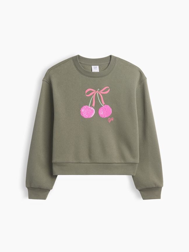 Kids Relaxed Wedge Crewneck Sweatshirt gap kids relaxed wedge crewneck sweatshirt