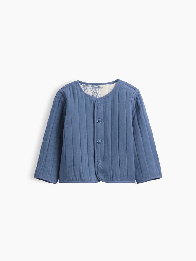 Baby Quilted Gauze Reversible Jacket gap baby quilted gauze reversible jacket