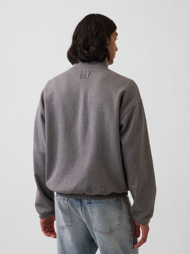 Heavyweight Oversized Zip Jacket gap heavyweight oversized zip jacket