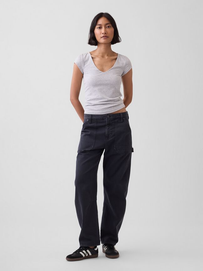 CloseKnit Jersey V-Neck T-Shirt gap closeknit jersey v neck t shirt
