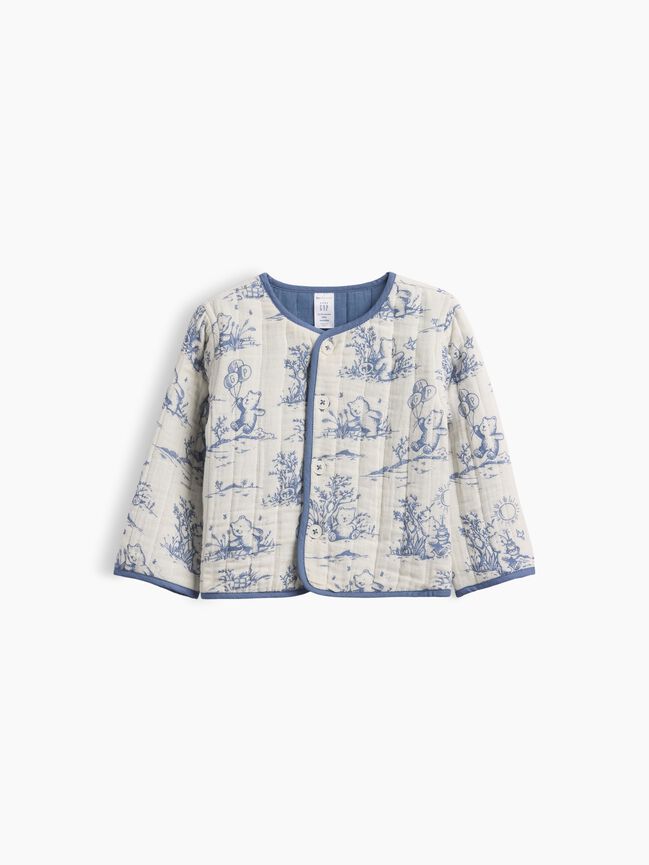 Baby Quilted Gauze Reversible Jacket gap baby quilted gauze reversible jacket