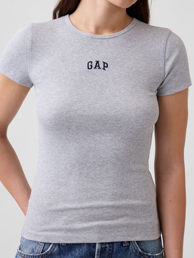 Modern Rib Gap Logo T-Shirt modern rib gap logo t shirt