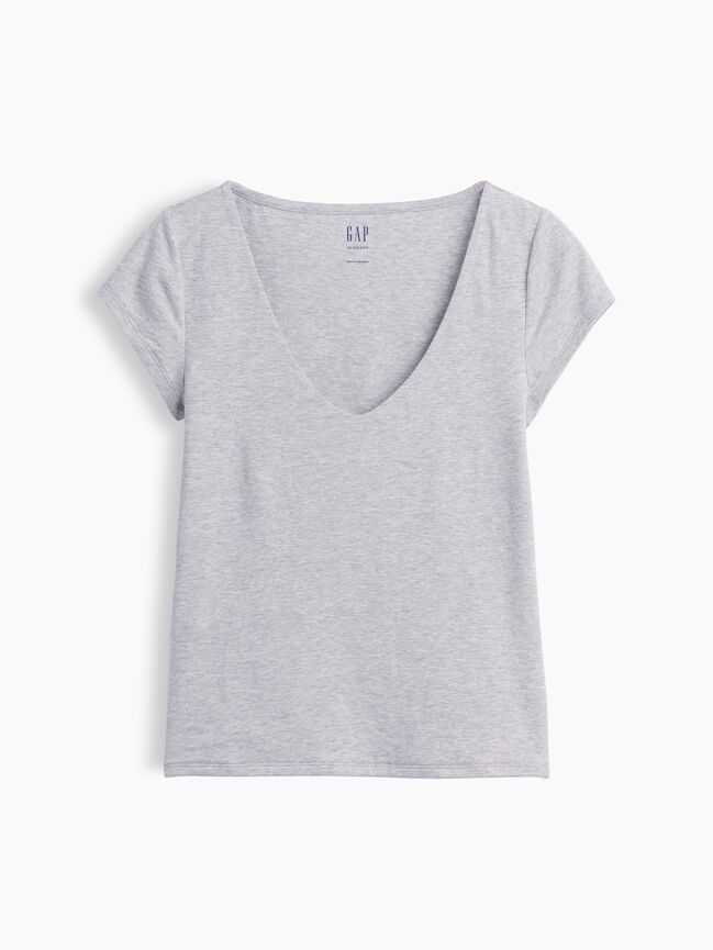 CloseKnit Jersey V-Neck T-Shirt gap closeknit jersey v neck t shirt