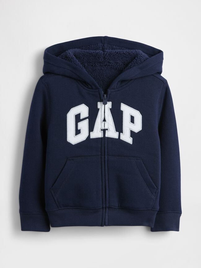 babyGap Logo Sherpa Zip Hoodie babygap logo sherpa zip hoodie