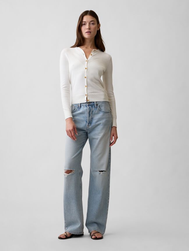 Crewneck Cardigan gap crewneck cardigan