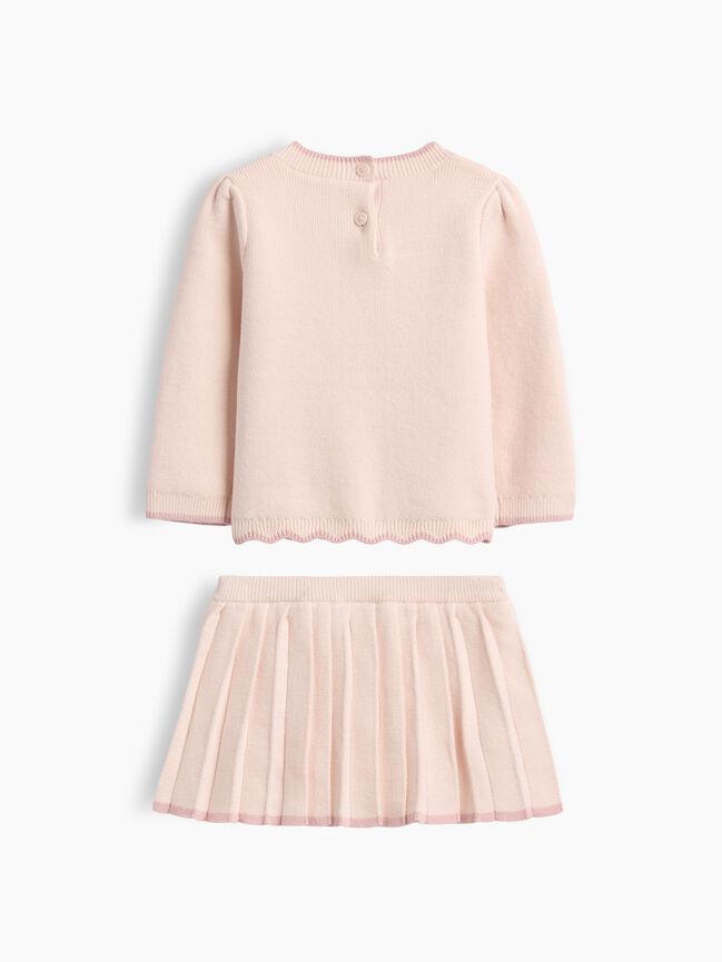 Baby Bow Sweater Skort Set gap baby bow sweater skort set