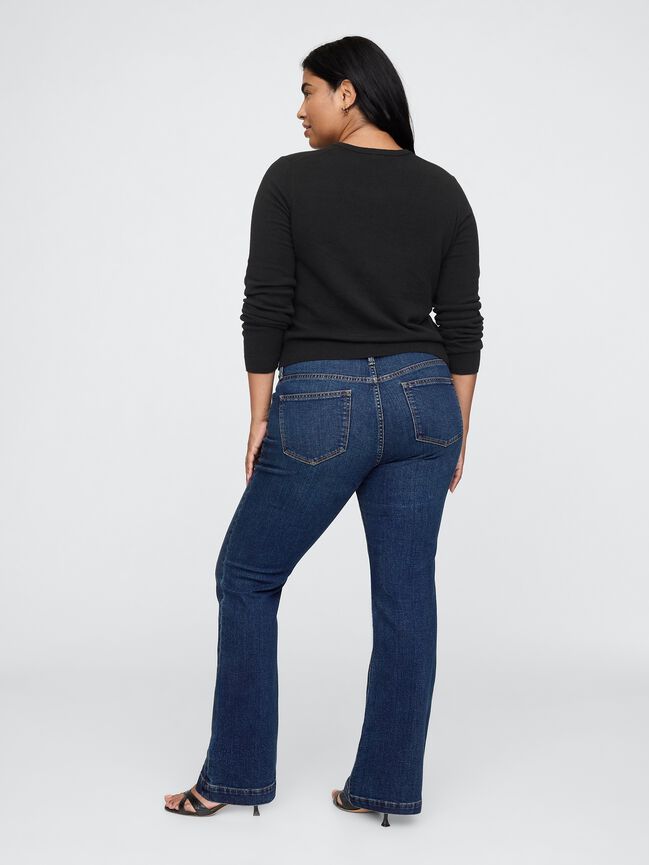 جينز طويل ونحيف بخصر منخفض gap جينز طويل ونحيف بخصر منخفض