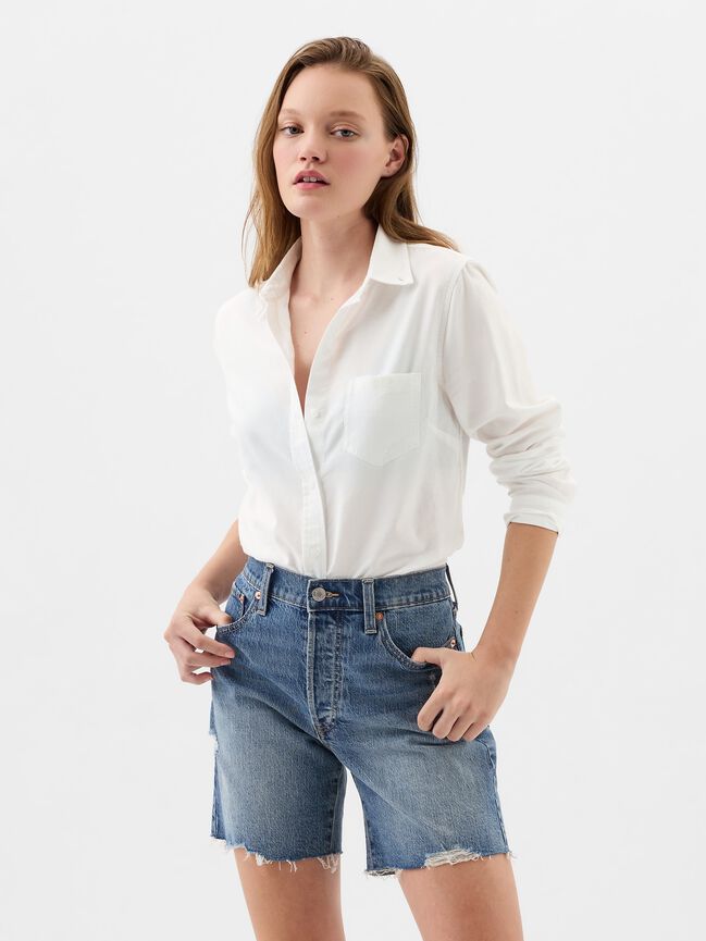 قميص أكسفورد بشعار Gap قميص أكسفورد بشعار gap