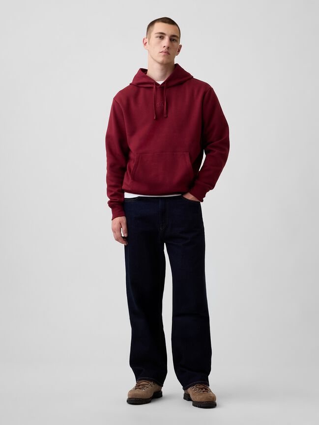 Relaxed Gap Mini-Logo Hoodie relaxed gap mini logo hoodie