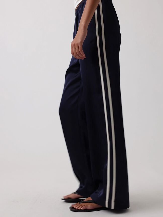 Satin Easy Wide-Leg Pants gap satin easy wide leg pants