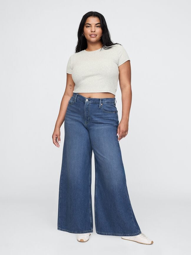 Mid Rise UltraSoft Baggy Jeans gap mid rise ultrasoft baggy jeans