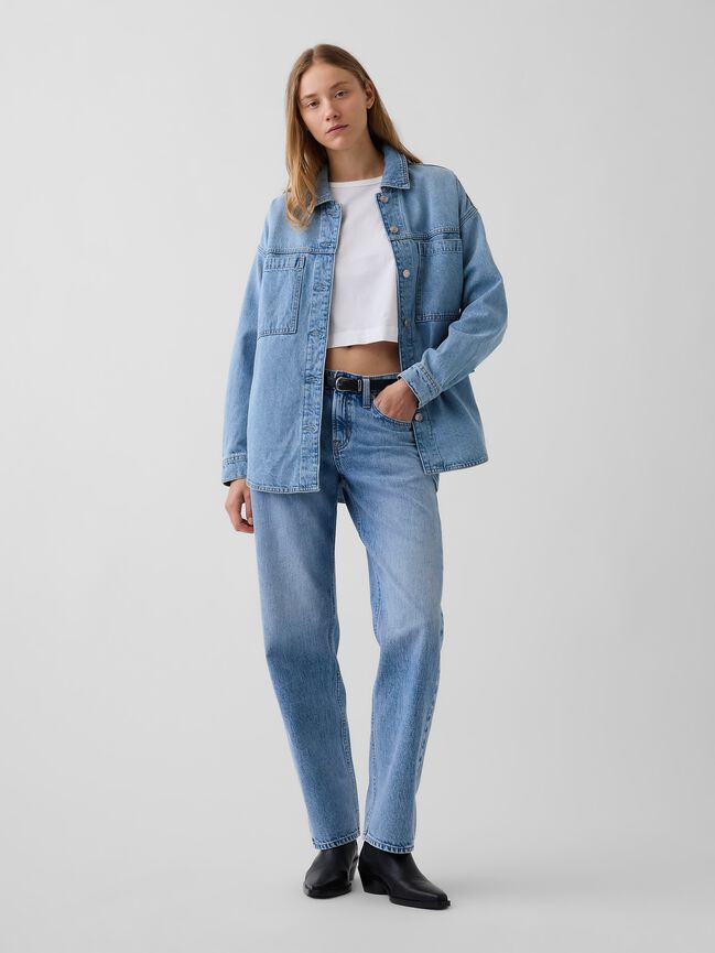 Mid Rise Straight Taper Jeans gap mid rise straight taper jeans