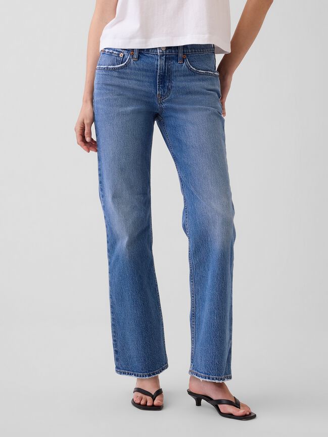 Mid Rise Relaxed Straight Jeans gap mid rise relaxed straight jeans