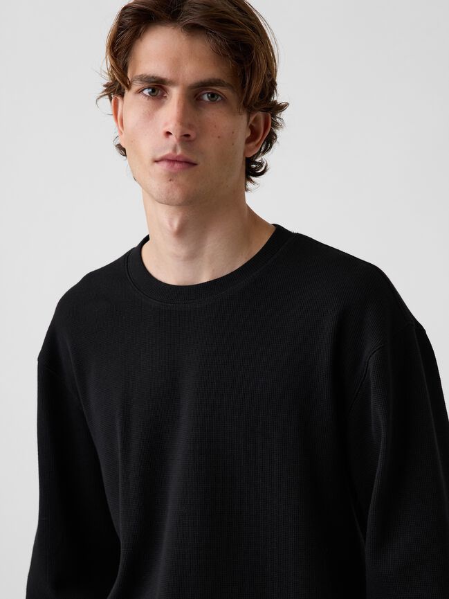 Relaxed Waffle T-Shirt gap relaxed waffle t shirt
